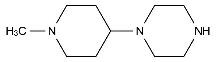 23995-88-2 1-(1-甲基哌啶-4-基)哌嗪结构式