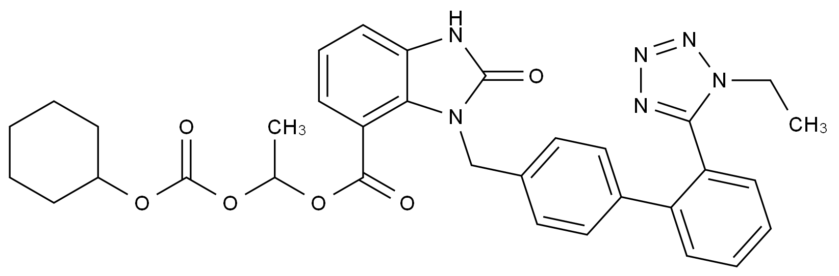 1185255-99-5 坎地沙坦酯EP杂质C结构式