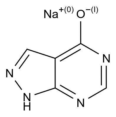 Allopurinol sodium结构式