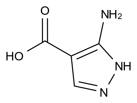 41680-34-6 3-氨基吡唑-4-甲酸结构式