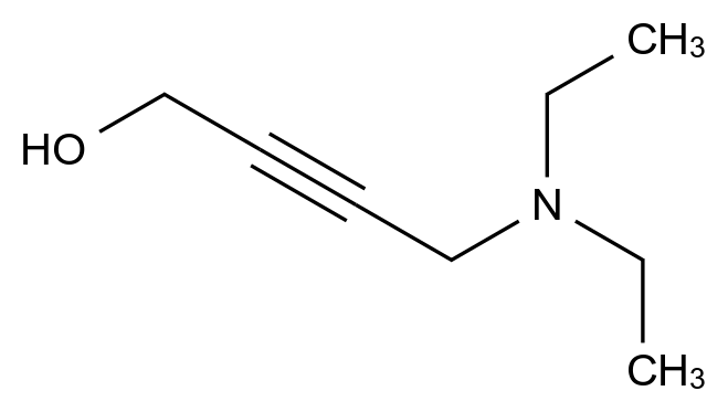 10575-25-4 4-(二乙基氨基)丁-2-炔-1-醇结构式