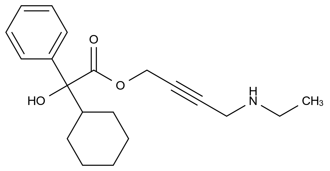 (R)-Desethyl Oxybutynin HCl结构式