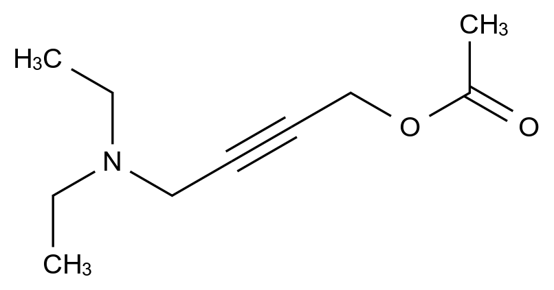 22396-77-6 4-(Diethylamino)but-2-yn-1-yl acetate结构式