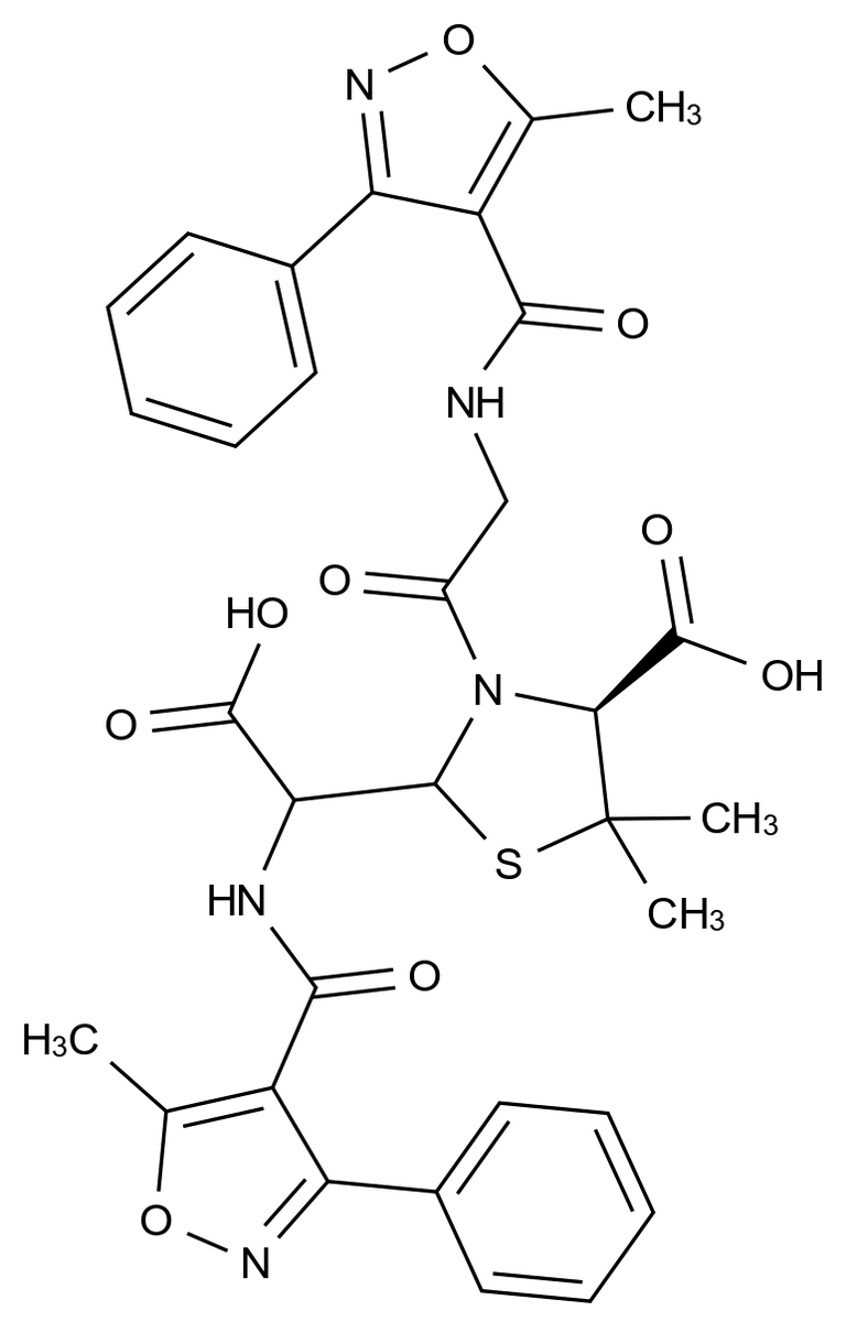 苯唑西林杂质64结构式