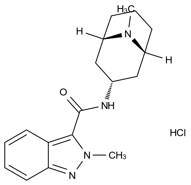 127472-42-8(free base) 格拉司琼EP杂质A(盐酸盐)结构式
