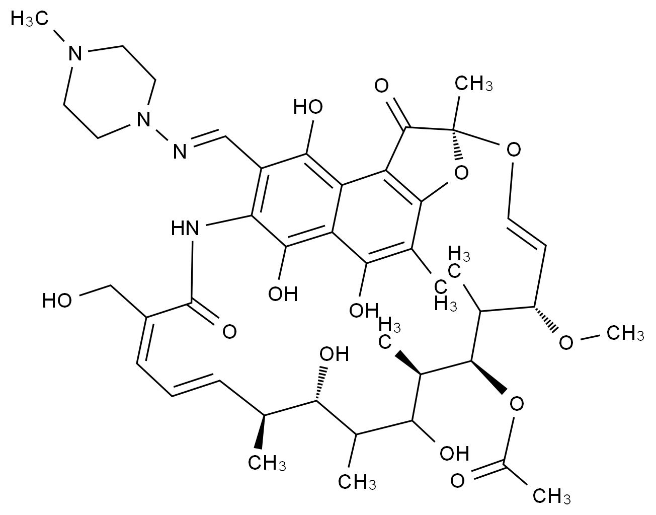 利福平杂质9结构式