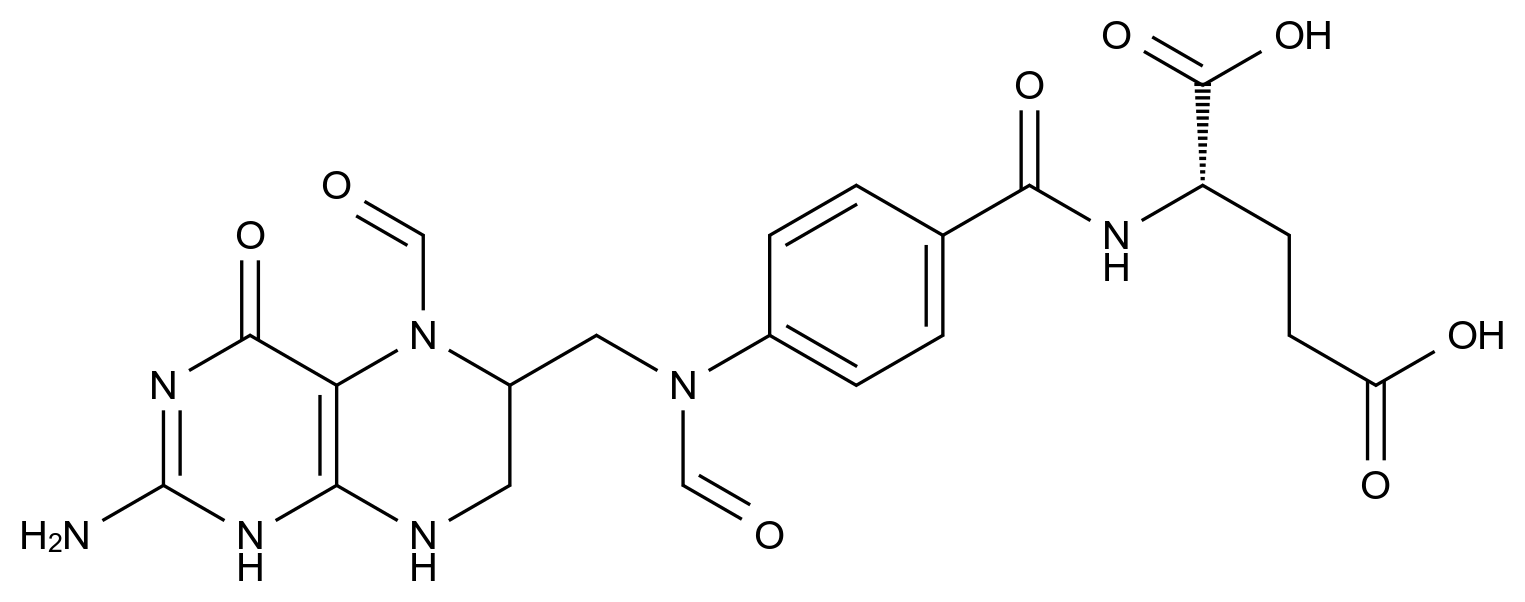 亚叶酸钙EP杂质B （非对映异构体混合物）结构式