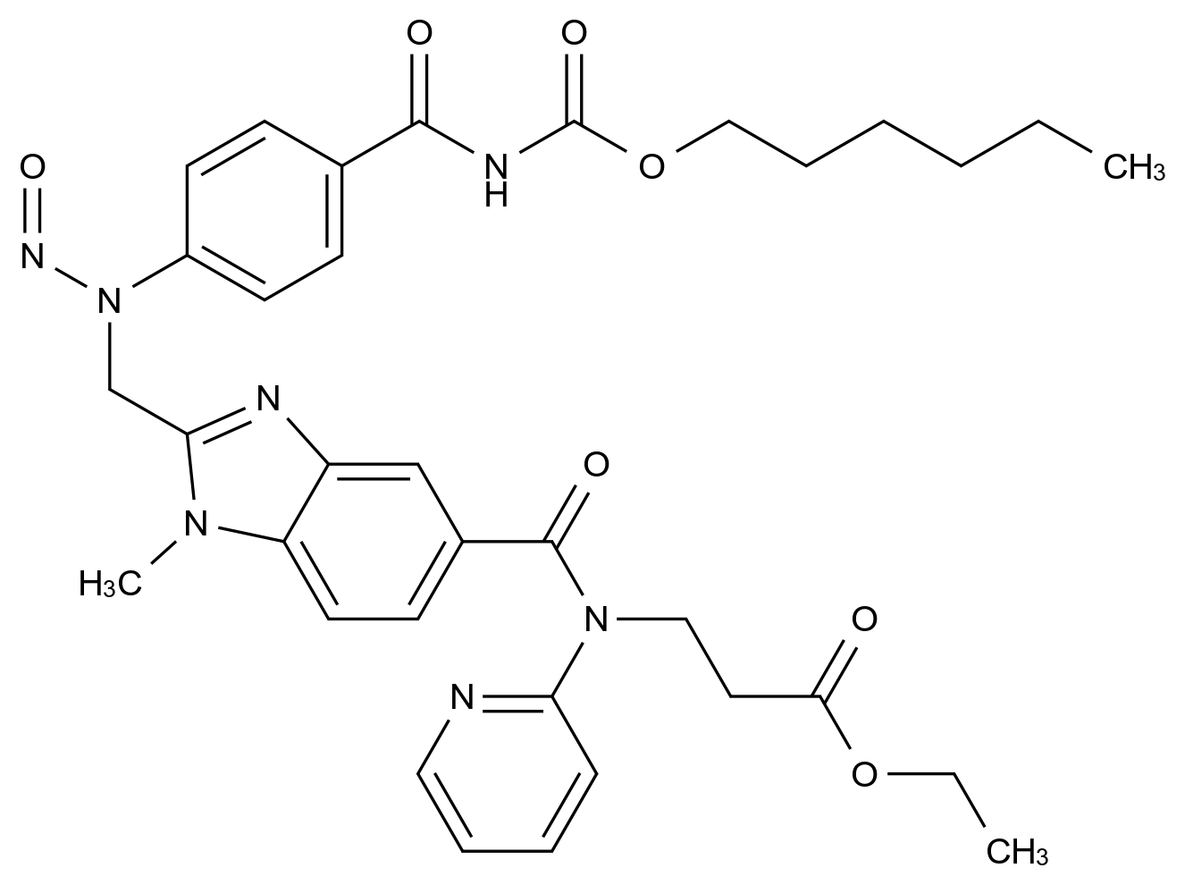 达比加群杂质123结构式