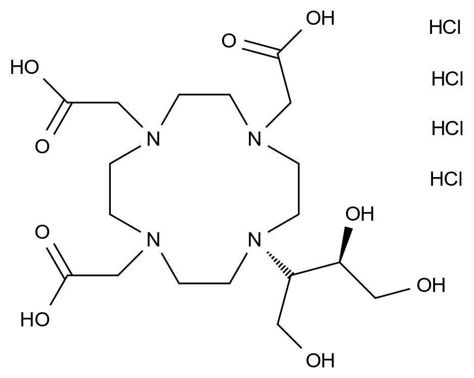 2349341-85-9(free base) (1S,2R)-钆布醇杂质B盐酸盐结构式