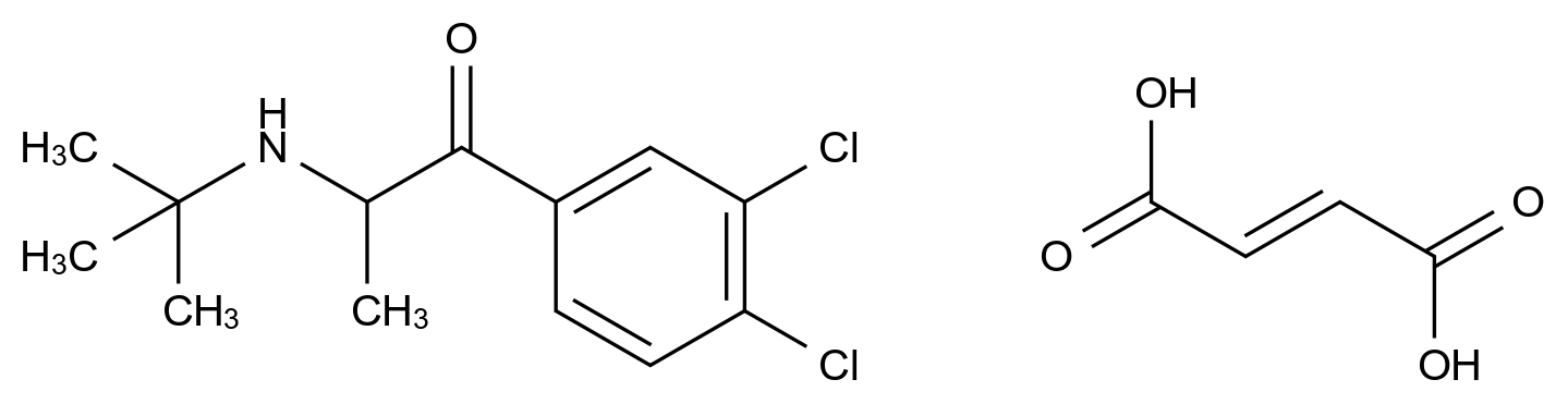 1193779-36-0 4-氯富马酸安非他酮结构式