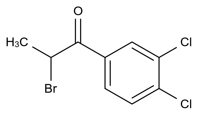 87427-61-0 2-Bromo-1-(3,4-dichlorophenyl)propan-1-one结构式