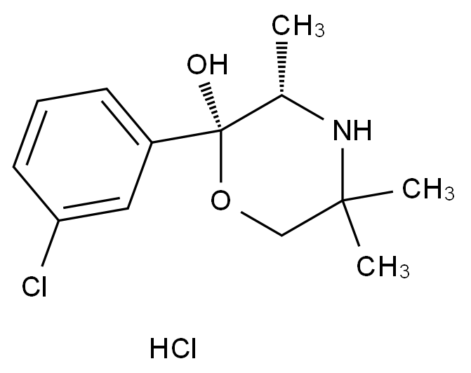 安非他酮吗啉醇杂质（盐酸盐）结构式