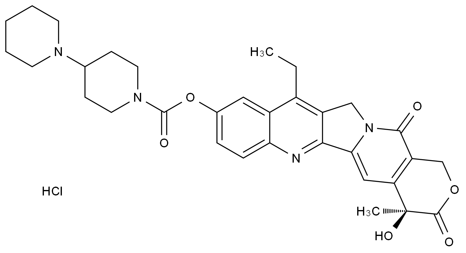伊立替康EP杂质H 盐酸盐结构式