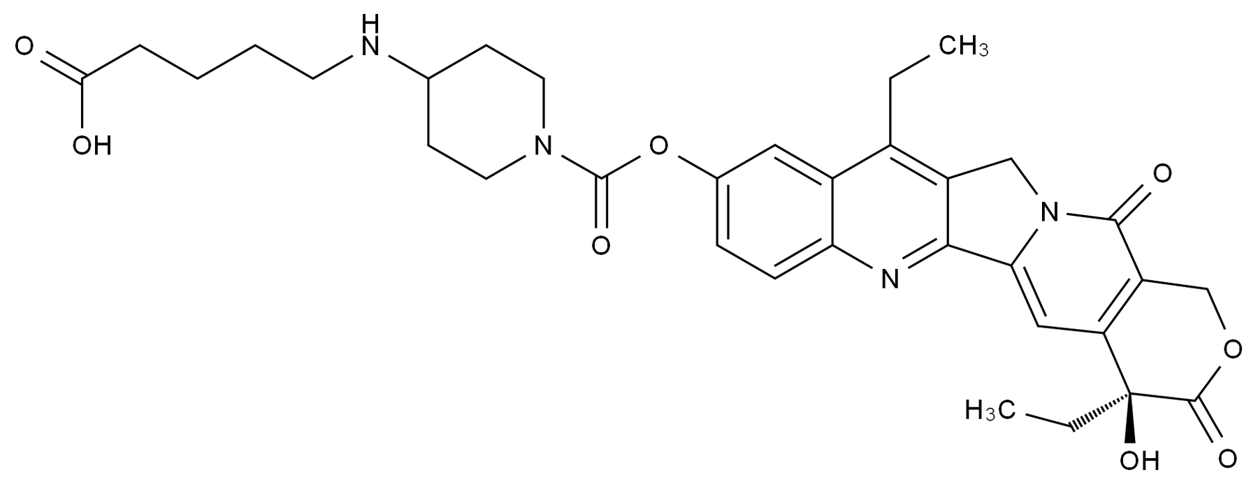 181467-56-1 伊立替康相关化合物(RPR 121056)结构式