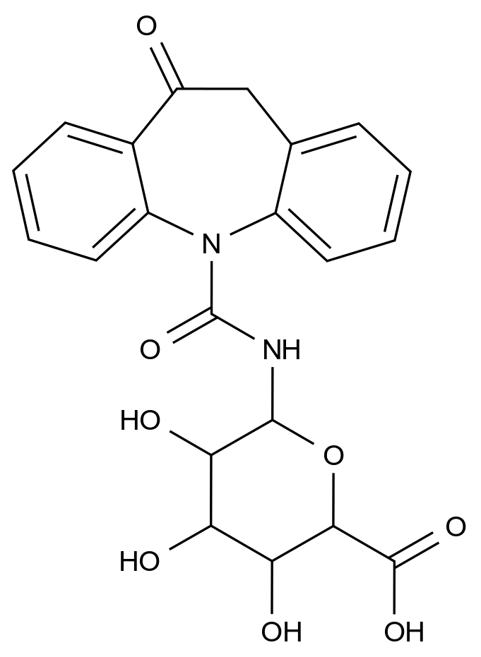 1260595-39-8 Oxcarbazepine-N--D-Glucuronide结构式