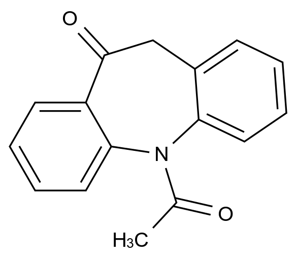 28291-63-6 N-乙酰基奥卡西平杂质结构式