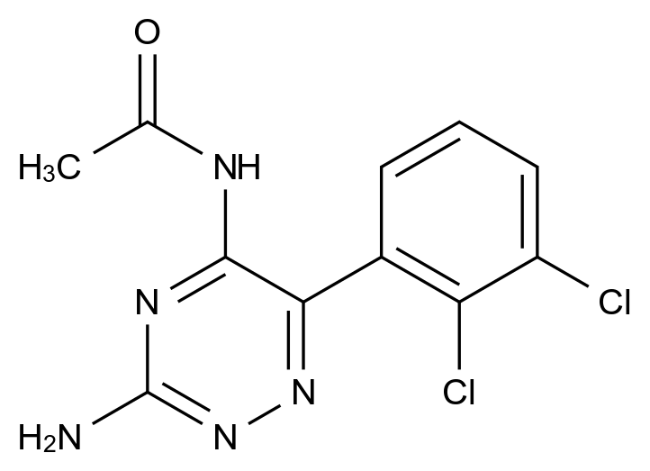 77668-57-6 Lamotrigine N-Acetate结构式