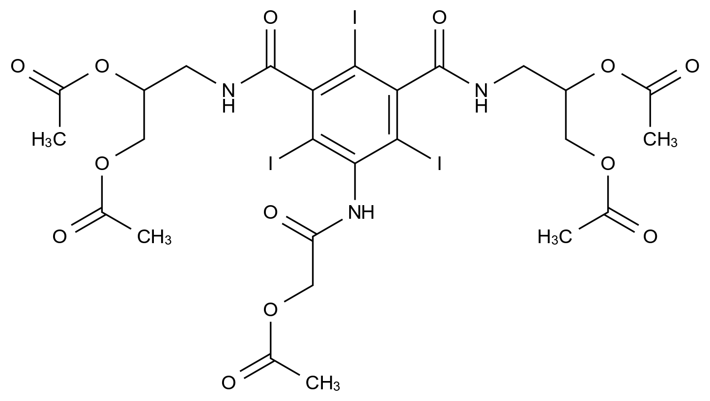 87785-51-1 N-Desmethyl Iomeprol Pentaacetate结构式