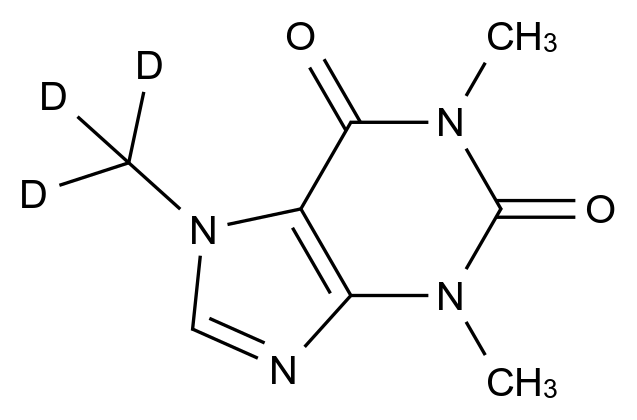 26351-04-2 咖啡因-D3结构式