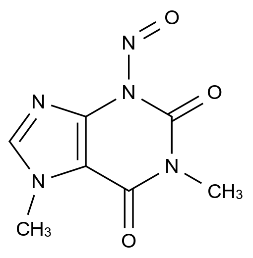 N-亚硝基副黄嘌呤结构式