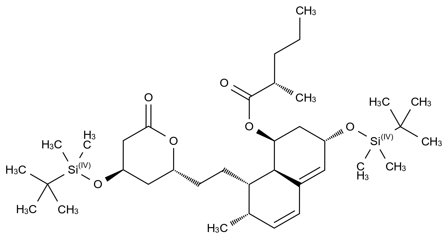 159224-68-7 Homopravastatin Lactone Di-(tert-butyldimethylsilyl) Ether结构式