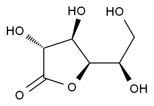 D-葡糖酸-1,4-内酯结构式