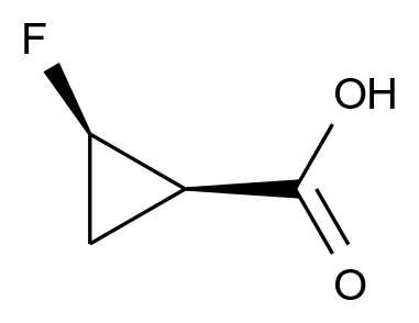 (1R,2R)-2-氟环丙烷甲酸结构式