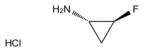 (1S,2S)-2-fluorocyclopropan-1-amine hydrochloride结构式