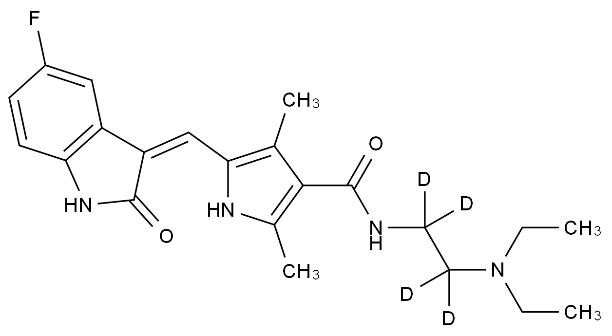 苏尼替尼-d4结构式