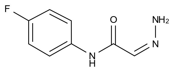(Z) -N-(4-氟苯基)-2-腙乙酰胺结构式