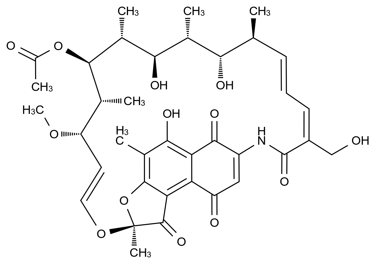 30-去甲基-30-羟甲基利福霉素S结构式