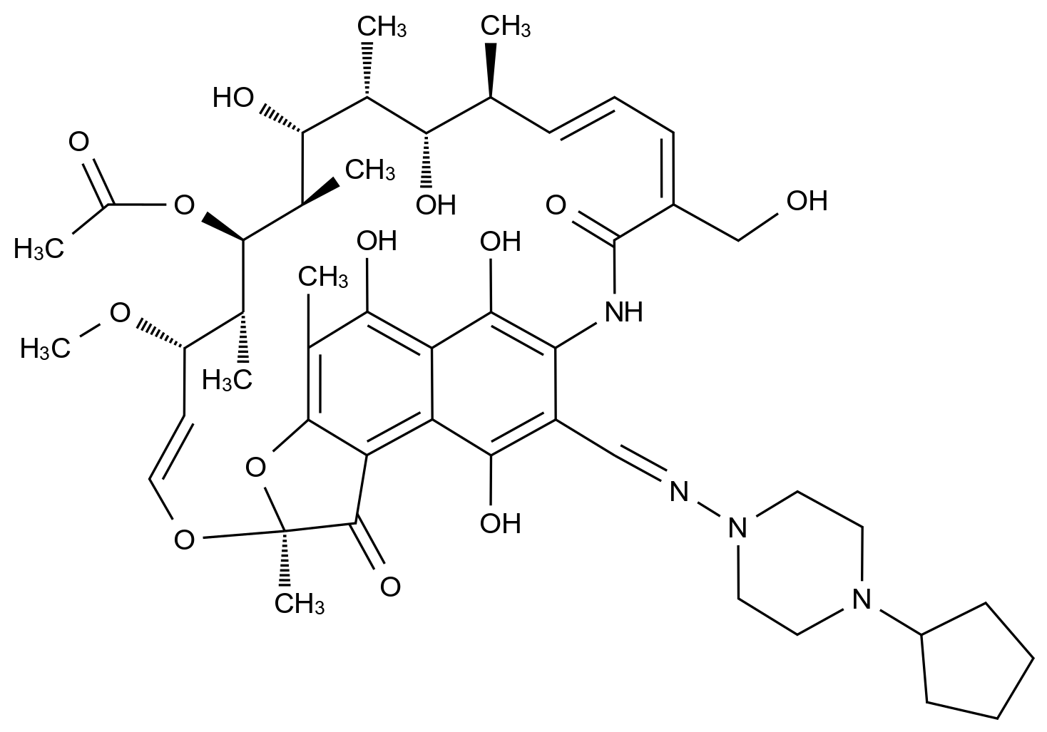 利福喷丁杂质8结构式