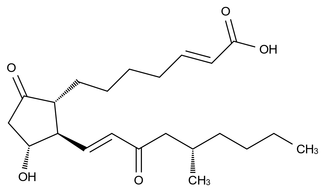 15-酮基利马前列素结构式