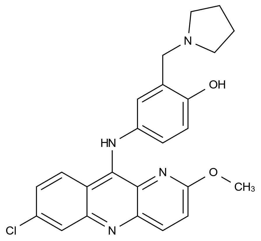 咯萘啶杂质14结构式