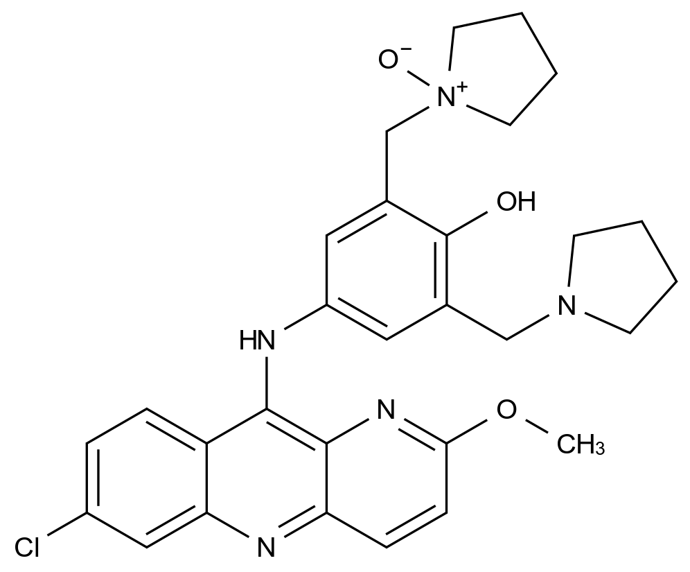 咯萘啶杂质4结构式