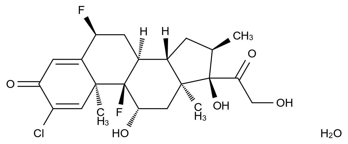 Halometasone Monohydrate结构式