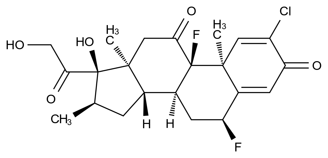 卤米松杂质9结构式