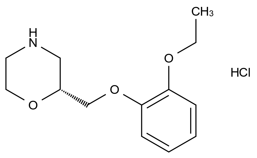 (R)-维洛沙秦 盐酸盐结构式