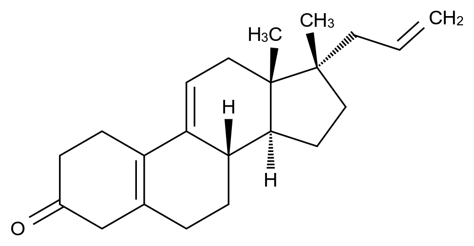 烯丙孕素杂质7结构式