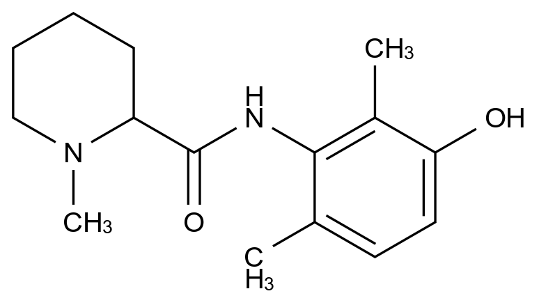3-羟基甲哌卡因结构式