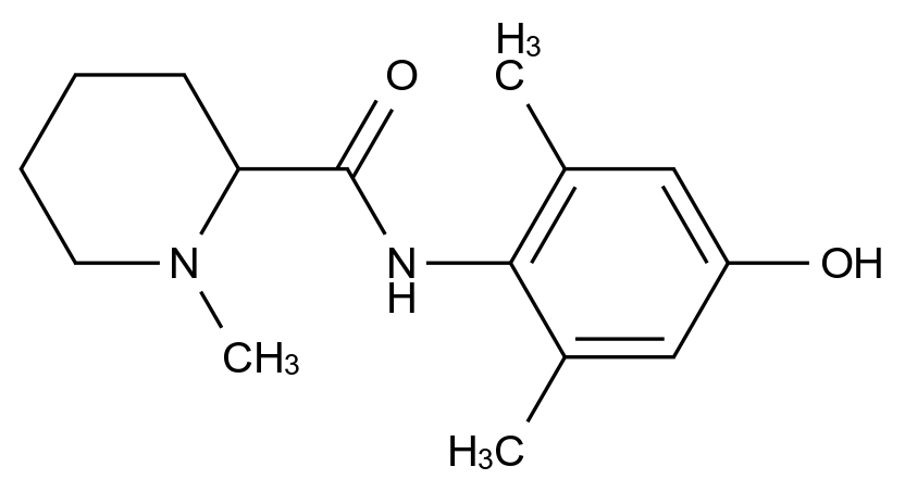 Mepivacaine 4-Hydroxy Impurity结构式