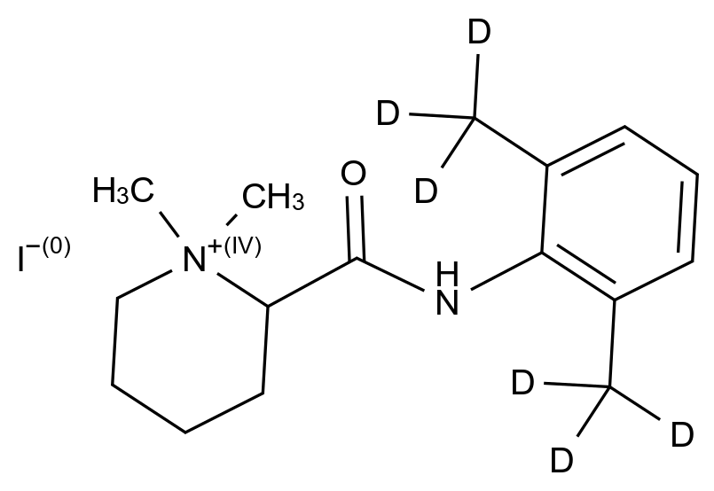 N-Methyl Mepivacaine-d结构式