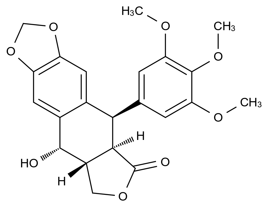 表鬼臼毒素结构式