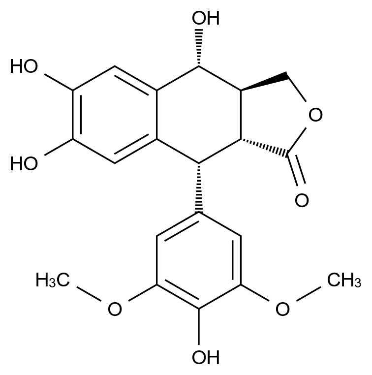鬼臼毒素杂质4结构式