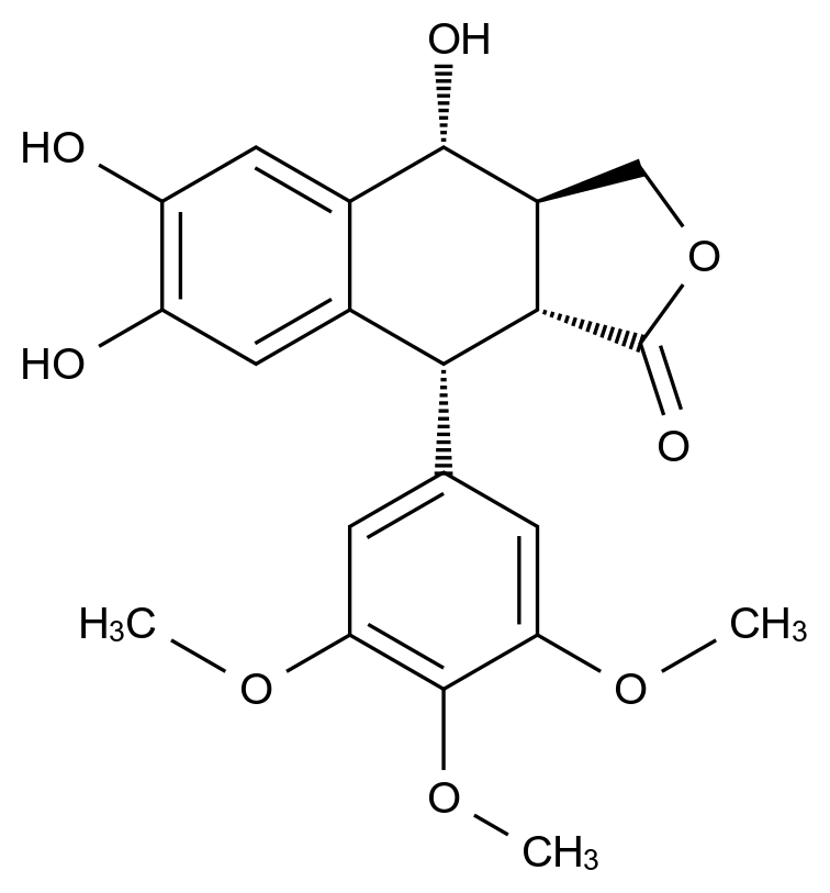 鬼臼毒素杂质5结构式