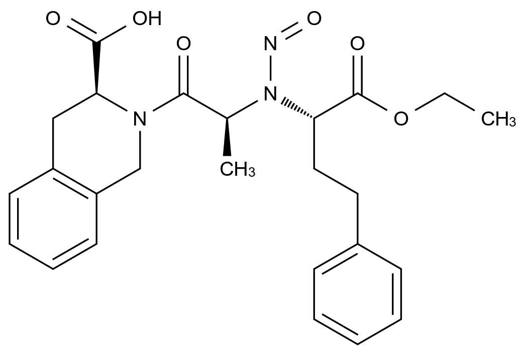 N-亚硝基喹那普利结构式