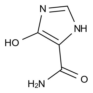 5-羟基-1H-咪唑-4-甲酰胺结构式