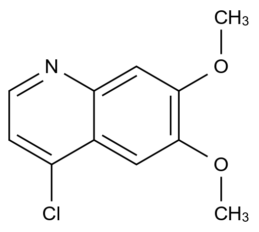 4-氯-6,7-二甲氧基喹啉结构式