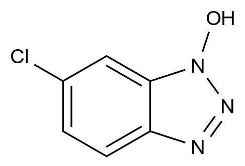 6-氯-1-羟基苯并三氮唑结构式