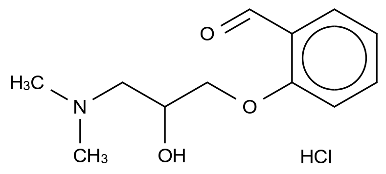 2-(3-(dimethylamino)-2-hydroxypropoxy)benzaldehyde结构式